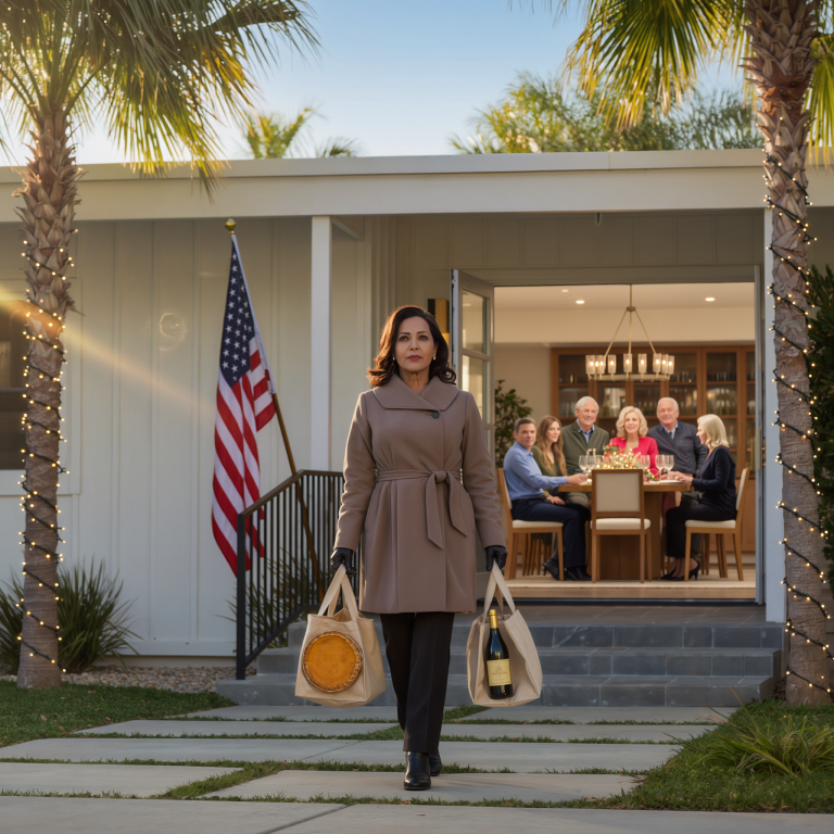 Poszłam na ciepły, spokojny, pełen miłości świąteczny obiad w Los Angeles, ale na moim miejscu siedziała matka mojego zięcia. „Priorytety” – powiedziała z uśmiechem. Moja córka uśmiechnęła się i skinęła głową. W sali zapadła cisza. Najpierw obsłużono ją. Wstałam i wyszłam. Zastanawiałam się, od kiedy moja obecność przestała mieć znaczenie. I dlaczego nikt się za mną nie wstawił. To, co wydarzyło się później, sprawiło, że pobiegli za mną. Po raz kolejny mnie zlekceważyli.