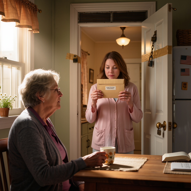 Po całym dniu nauczania w szkole publicznej zobaczyłam nowy zamek w spiżarni. „Żebyś nie dotykała naszych rzeczy” – powiedziała moja synowa. Uśmiechnęłam się, a następnego dnia zamek zniknął. Na jego miejscu zostawiłam list, który sprawił, że zadrżały jej ręce.