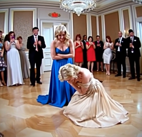 Rodzina jej męża zmusza ją do publicznego rozebrania się, żeby ją upokorzyć – aż do momentu, gdy jej dwaj miliarderzy