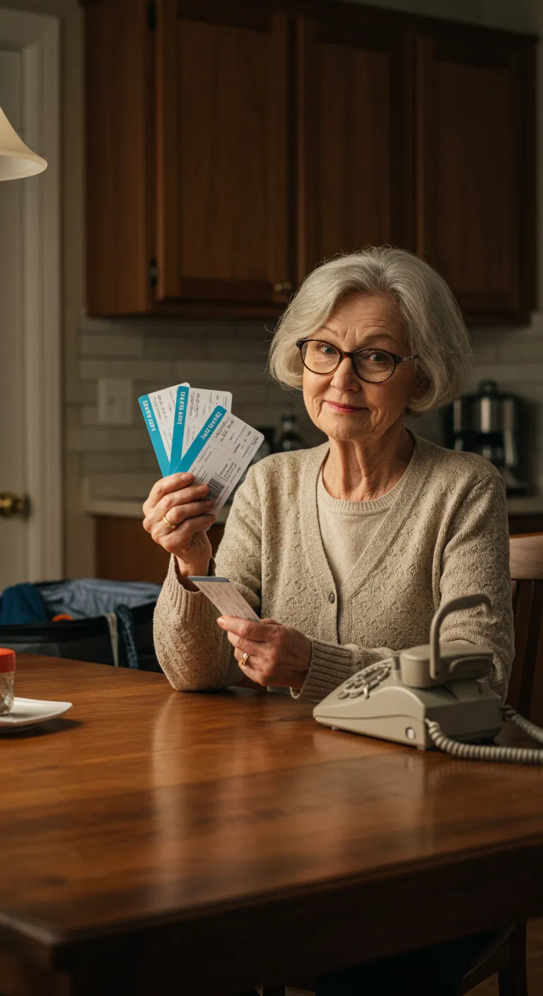 „Jesteś za stara, żeby z nami podróżować, Babciu. Zostań w domu i pilnuj domu” – powiedzieli. Ale następnego ranka ich bilety lotnicze wylądowały w mojej skrzynce pocztowej. Wykonałam jeden telefon… i odwołałam wszystkie.