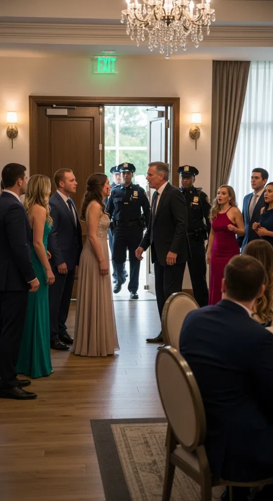 Na moim przyjęciu zaręczynowym rodzice wywołali chaos. Tata ryknął: „Oddaj bratu swoje 50 000 dolarów z funduszu ślubnego – albo zaręczyny skończą się dziś wieczorem!”. Kiedy odmówiłam, uderzył mnie tak mocno, że o mało nie upadłam. Wyprostowałam się, spojrzałam mu w oczy i powiedziałam spokojnie: „Zaraz czeka cię niespodzianka, której nigdy nie zapomnisz”. Chwilę później weszła policja… A twarz taty zbladła, gdy zdał sobie sprawę, dlaczego.