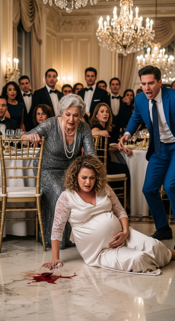 Kiedy podczas rodzinnego obiadu teściowa wyrwała jej spod nóg krzesło, kobieta będąca w ósmym miesiącu ciąży upadła — a krzyk, który rozległ się po tym, przerwał wszelkie rozmowy w pokoju…