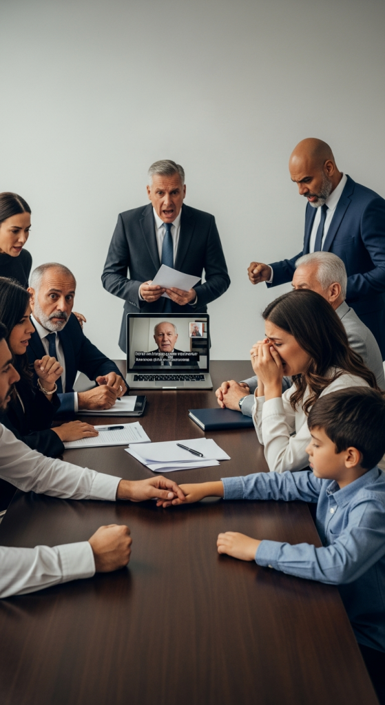 Podczas czytania testamentu moja siostra powiedziała: „Nie dostanie nic – tata jej nienawidził”. Wujek się roześmiał: „Nawet jej dziecko wie, że jest nic nie warta”. Ludzie kiwali głowami, gdy prawnik otwierał dokument. Wtedy mój 10-letni syn wstał i powiedział: „Zapomniałeś o nagraniu”. Prawnik wcisnął przycisk odtwarzania – i w sali zapadła cisza.
