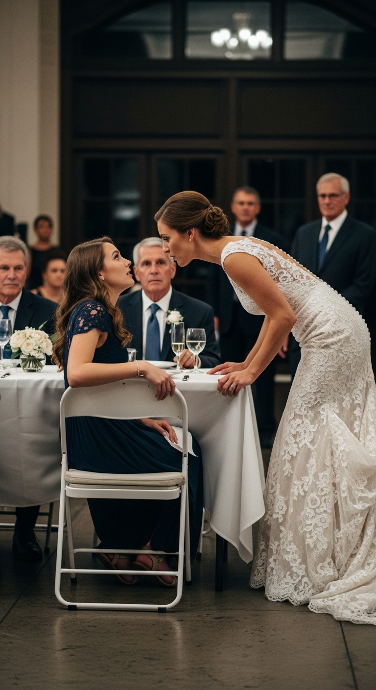 „Marnować na ciebie dobre jedzenie? To urocze” – zadrwiła moja siostra na swoim ślubie. „Po prostu zostaw prezent i idź do domu”. Zamrugałam oszołomiona. Moi rodzice nie protestowali. „No cóż… może powinna iść” – mruknął tata. „Dobrze, pójdę” – powiedziałam z lekkim uśmiechem, po czym dodałam: „Ale wiedzcie jedno… wszyscy tego pożałujecie”.