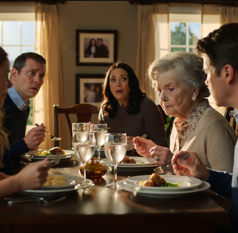 Podczas rodzinnej kolacji babcia spojrzała mi w oczy i zapytała: „Czy 1500 dolarów, które wysyłam wam co miesiąc, wystarczy?” — mój widelec uderzył w talerz, a każda rozmowa w domu ucichła w połowie zdania