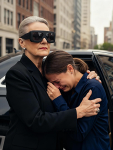 Po kłótni mąż zostawił mnie na przystanku autobusowym, mając za jedyne towarzystwo deszcz. Nieopodal starsza, niewidoma kobieta wyszeptała: „Udawaj, że jesteś moją wnuczką – mój kierowca zaraz tu będzie. Twój mąż pożałuje, że zostawił cię u boku najbogatszej kobiety w mieście”.