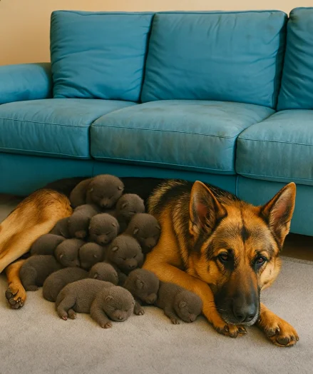 Mężczyzna znalazł na ulicy ciężarną suczkę owczarka niemieckiego – kiedy suka urodziła, weterynarz z przerażeniem zdał sobie sprawę, że to wcale nie były szczenięta, a coś innego