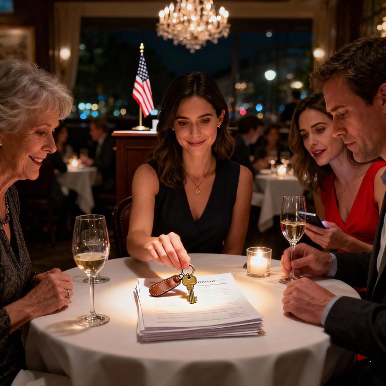 „Poznaj Cassidy – kobietę, która cię zastąpi” – powiedziała moja teściowa. Patrzyłam, jak się uśmiechają, liczyłam ich śmiechy, po czym odstawiłam kieliszek i się uśmiechnęłam. „A tak przy okazji, ten dom jest na mnie, nie na niego”.