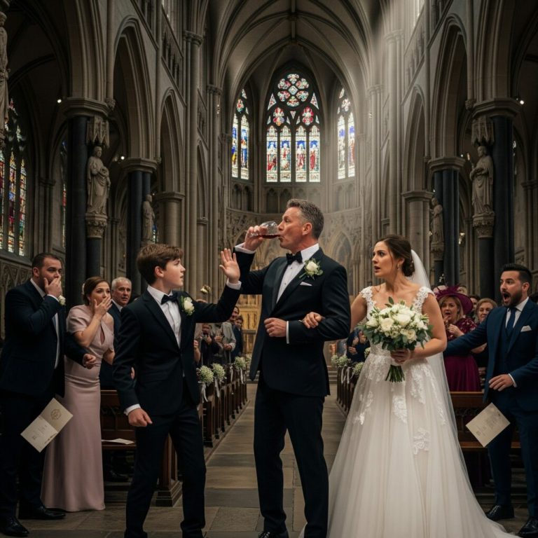 Chłopiec uniemożliwia ojcu ślub, ujawnia szokującą zdradę panny młodej – ojciec natychmiast dzwoni na policję…