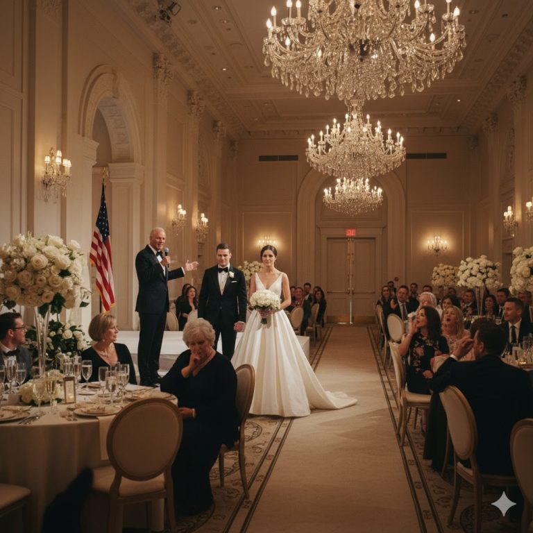 Na moim ślubie mój przyszły teść zamienił toast w zaczepkę dla mojej matki — mój narzeczony wybuchnął śmiechem, po nim poszło 204 gości, a ja wziąłem mikrofon, zakończyłem ceremonię i wyszedłem trzymając ją za rękę.