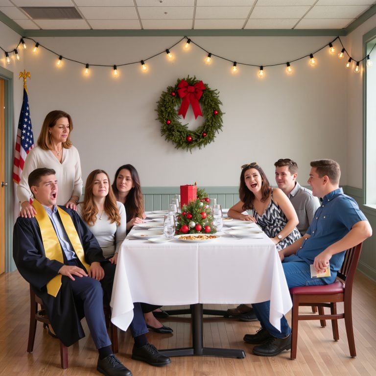 Podczas uroczystości ukończenia szkoły przez mojego syna, mój siostrzeniec złapał kopertę z prezentem i krzyknął: „Zasłużyłem na to!”. Rodzina się roześmiała, a moja ciotka tylko wzruszyła ramionami: „Daj spokój, to tylko pieniądze”. Przytuliłem syna i powiedziałem: „Dobrze. Damy spokój”. Tego wieczoru wysłałem cichego maila do firmy o ofercie, którą załatwiłem: „Proszę anulować stanowisko”. Jeśli chodziło o „tylko pieniądze”, to po prostu o pracę, którą sobie załatwiłem…