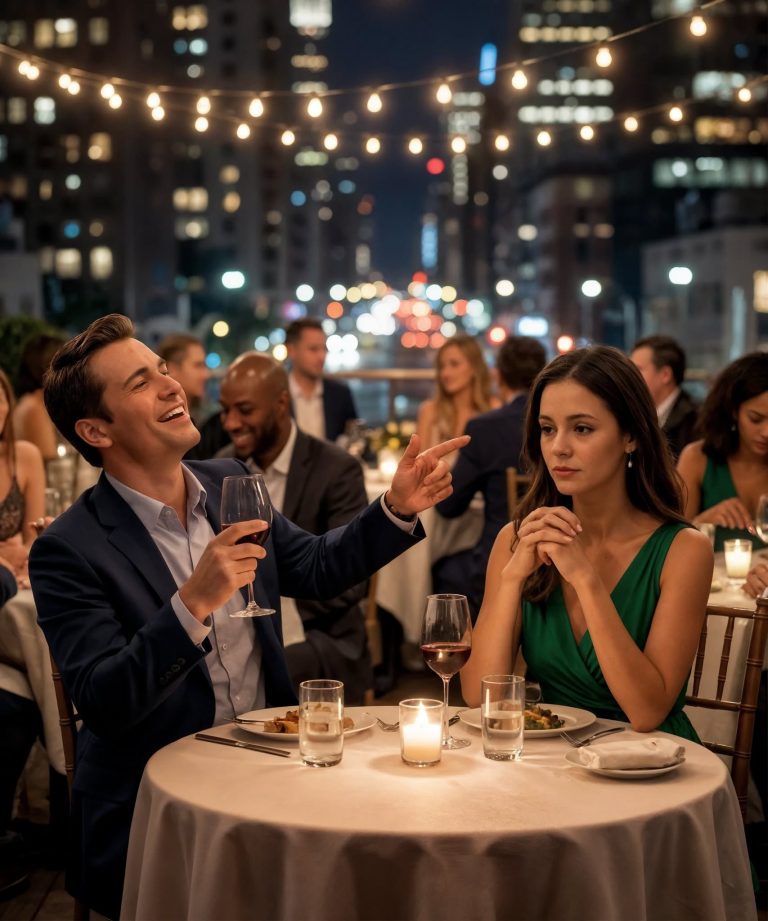 Milczałam, gdy mój mąż powiedział przy wszystkich, śmiejąc się, że jestem tylko jego „młodzieńczym wybrykiem”. Ale kiedy obudził się w mieszkaniu i zobaczył wiadomość na lustrze… zamarł z szoku!