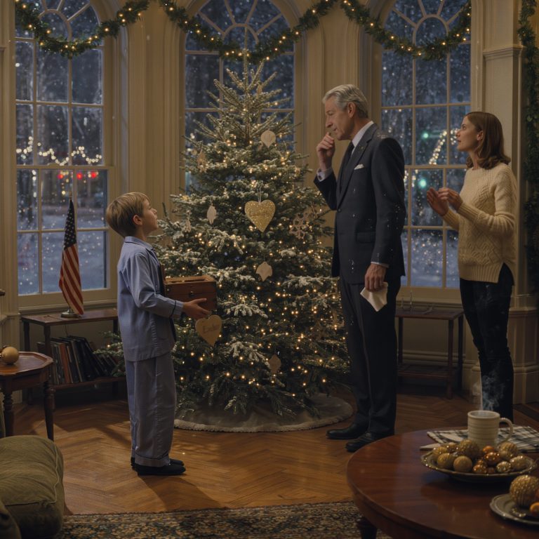 „Mama powiedziała, że ​​Mikołaj znowu o nas zapomniał…” — powiedział chłopiec samotnemu miliarderowi na przystanku autobusowym w Boże Narodzenie…