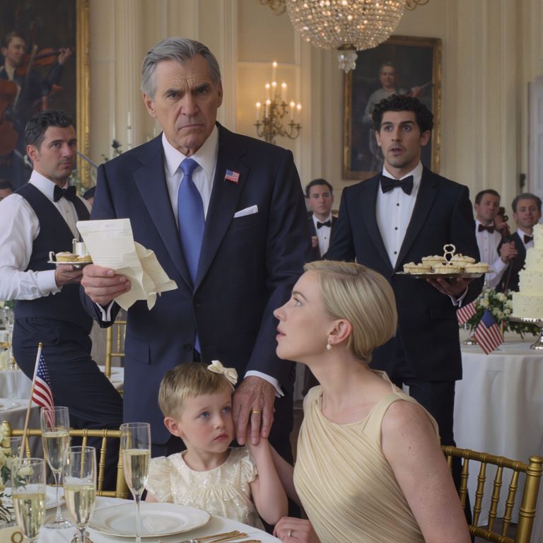 Przyszła żona mojego syna – naprawdę niebezpieczna kobieta – o mało nie popchnęła mojego 6-letniego wnuka w coś, czego nie dało się cofnąć, a ja powstrzymałem to w ostatniej chwili. Na kilka minut przed rozpoczęciem ceremonii znalazłem mrożącą krew w żyłach notatkę ukrytą pod stołem weselnym… i musiałem krzyknąć, żeby wszystko się zatrzymało.