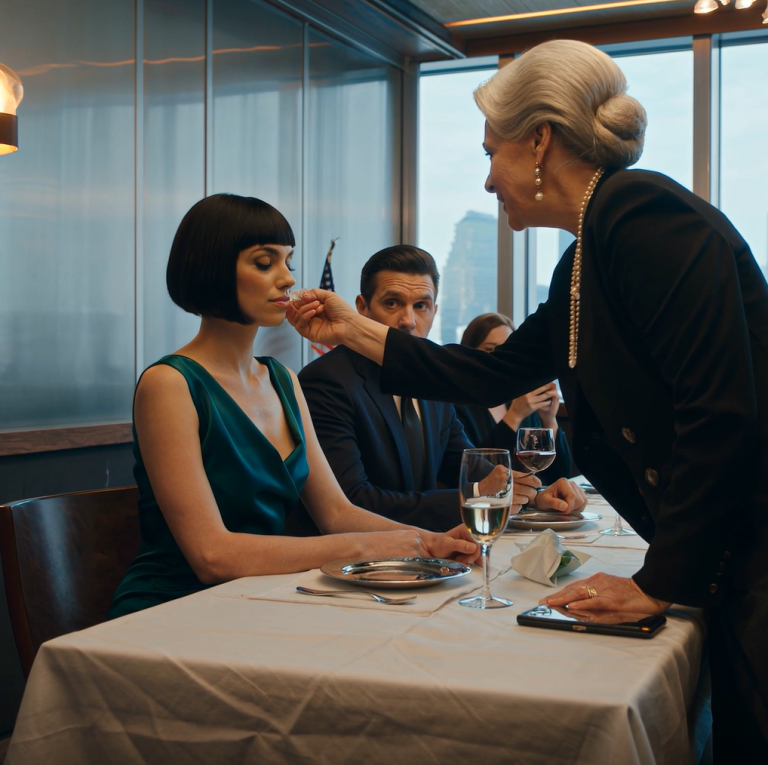 Moja teściowa dotknęła mnie podczas kolacji i wszyscy zamilkli, jakbym była w punkcie krytycznym – ale nie wiedzieli, że „Szklany Dom”, w którym się znajdowali, należał do mnie