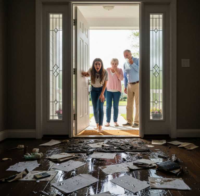 Po tym, jak zniszczyła suknię ślubną mojej zmarłej mamy, chciała świętować rocznicę w moim domu na plaży — ale nie ostrzegłem jej o katastrofie kanalizacyjnej, która czekała w środku, aby ją powitać