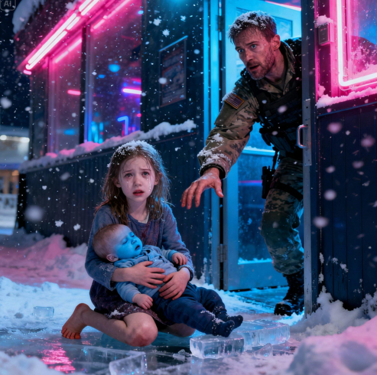 O drugiej w nocy drzwi wejściowe klubu otworzyły się z hukiem – ręka Ducha pomknęła w stronę broni… ale znieruchomiał. Maleńka dziewczynka, może sześcioletnia, stała boso w głębokim śniegu na zewnątrz, trzymając nieruchome niemowlę. Jej oddech był ledwie słyszalny, usta pociemniały od zimna. Potknęła się i upadła u jego stóp. „P-proszę… mój brat… on nie oddycha…” Duch poczuł, jak coś gwałtownie skręca mu się w piersi. Uświadomił sobie, że ten wieczór nie będzie taki jak poprzedni.