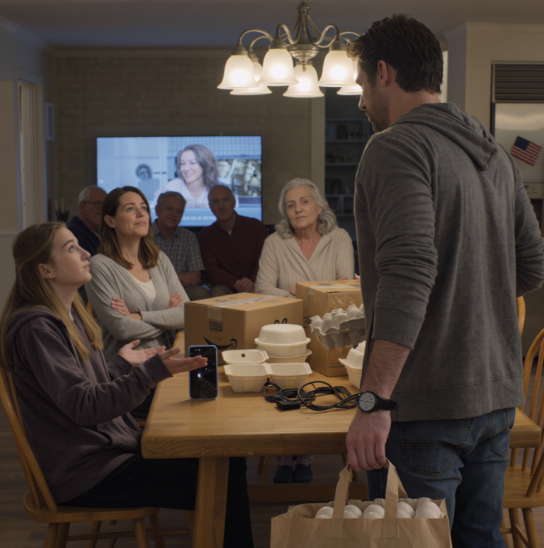 „Chcę najnowszego iPhone'a, a nie tego tandetnego badziewia!” – krzyknęła, po czym rzuciła mi w twarz iPhone'em 15. Moja siostra wycelowała we mnie palcem i krzyknęła: „Przeproś moje dziecko albo wynoś się z tego domu!”. Moi rodzice po prostu siedzieli tam, uśmiechając się złośliwie, rozkoszując się serialem… nie mieli pojęcia, że ​​od tej chwili po cichu „odłączam zasilanie” od całej rodziny i że jedno moje ostatnie zdanie sprawi, że przy stole zapadnie głucha cisza.