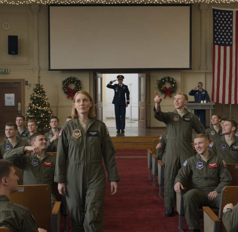 „Jesteś w złym pokoju, Jules” – krzyknął mój brat na odprawie. „Tylko prawdziwi piloci, a nie ludzie, którzy mają się tu kręcić”. Sala wybuchnęła śmiechem. Wtedy wszedł generał, zignorował go i ujawnił kryptonim. „Falcon One” – oznajmił. „Twój głos. Daj im wszystko, co masz”.