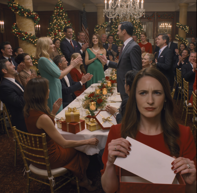 Na przyjęciu z okazji narodzin dziecka mój mąż-milioner owinął ją diamentowym naszyjnikiem i wyszeptał: „Dla naszego dziecka”. Uśmiechnęłam się tylko. Kiedy otworzyła mój prezent, a on przeczytał: „Wynik ustalenia ojcostwa: niezgodny”, jego twarz zbladła, a ja w końcu poczułam się tego dnia cała…