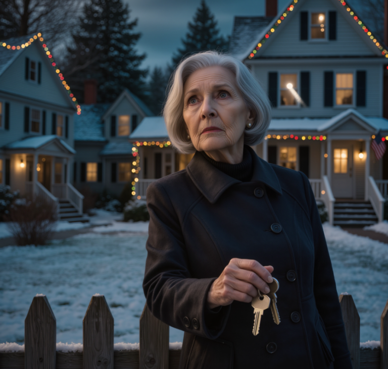 Podczas kolacji wigilijnej u mojego syna spojrzał na mnie i powiedział: „W tym roku święta są tylko dla najbliższej rodziny, będzie lepiej bez ciebie”, a gdy byłam jeszcze w szoku, wszyscy unieśli kieliszki, nagle zadzwonił mój telefon z nieznanego numeru i usłyszeliśmy: „Idź teraz do domu, zaufaj mi, wyjdź natychmiast”, a gdy otworzyłam drzwi mojego domu, nie mogłam uwierzyć w to, co widziałam.