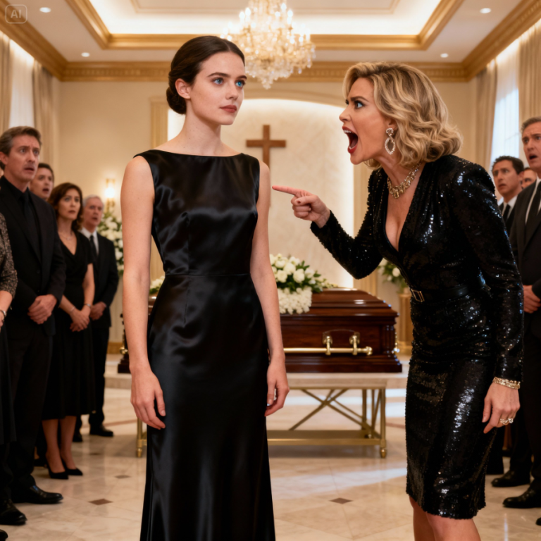 Moja siostra wyśmiała moją „tanią” suknię pogrzebową przed wszystkimi, nazywając mnie hańbą dla rodziny. Nie miała pojęcia, że ​​suknia jest warta trzydzieści tysięcy dolarów, że jestem właścicielką marki modowej, dla której była modelką, i że jej zwolnienie już zostało podpisane. W ten sposób zmusiłam każdego z nich do zapłaty…