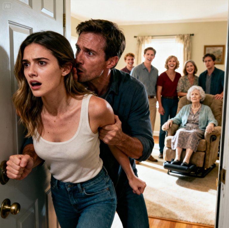 Podczas 85. urodzin mojej babci, mój mąż nagle pochylił się i wyszeptał: „Weź torbę. Wyjeżdżamy. Nie pytaj, nie zachowuj się dziwnie”. Myślałam, że dramatyzuje… dopóki nie wsiedliśmy do samochodu, zamknął drzwi, a jego głos drżał: „Coś jest naprawdę, naprawdę nie tak w tym domu”. Dziesięć minut później zadzwoniłam na policję – a to, co znaleźli, wprawiło całą moją rodzinę w chaos.