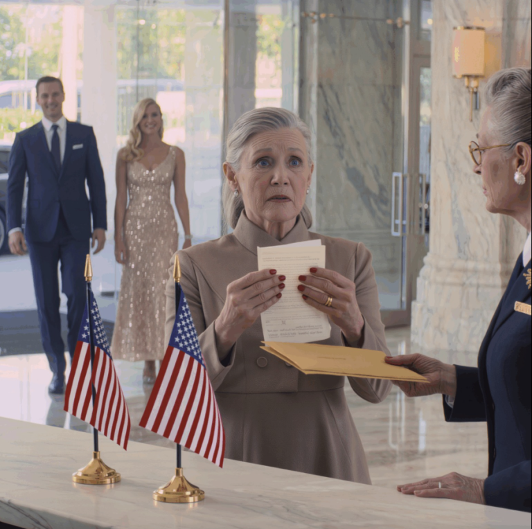 Mój syn i synowa zabrali mnie po raz pierwszy do pięciogwiazdkowego hotelu w Nowym Jorku. Spędziliśmy tam cały weekend, ale zanim wyszedł, powiedział tylko: „Dziękuję, że się nami zaopiekowałaś, mamo”, po czym pospiesznie odszedł, zostawiając mnie samą z wszystkimi wydatkami. Nagle wyszła z pokoju srebrnowłosa recepcjonistka o spokojnym usposobieniu i zapytała: „Czy jest pani córką pana Marka? Pracowałam dla pani ojca przez trzydzieści trzy lata. Zanim zmarł, powiedział mi: »Daj tę kopertę mojej córce, kiedy ją pani pozna«”. Kiedy otworzyłam kopertę, zamarłam w bezruchu.