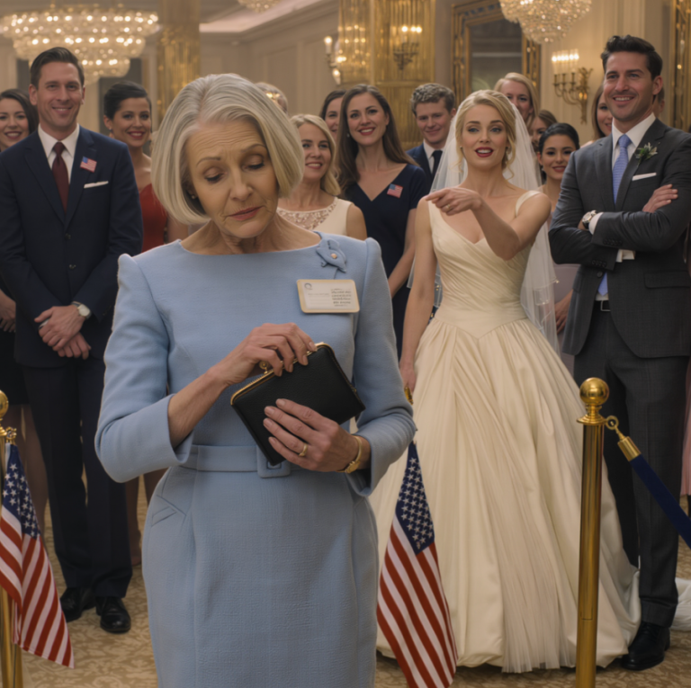 Na ślubie mojej wnuczki zauważyłam na swoim identyfikatorze napis „Starsza pani, która za wszystko płaci” i wszyscy wybuchnęli śmiechem, jakby to była najnaturalniejsza rzecz na świecie. Kiedy wzniosłam toast i cicho odczytałam tajną klauzulę w testamencie mojego zmarłego męża, wiedziałam, że panna młoda długo już nie będzie się uśmiechać.