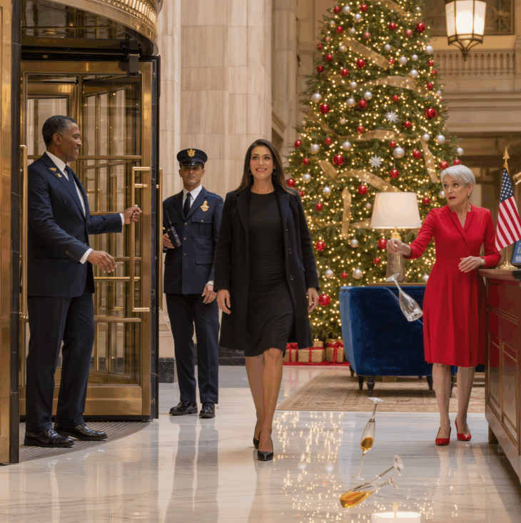 Podczas kolacji wigilijnej moja mama powiedziała, że ​​jestem „za biedny na indyka” – trzydzieści sekund później personel hotelu powitał mnie, jakbym był właścicielem tego miejsca