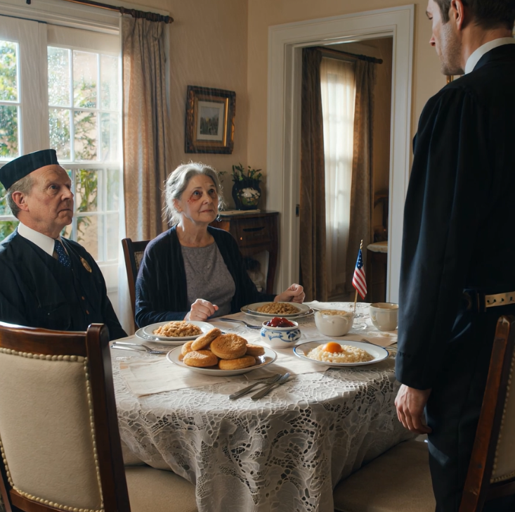 Syn mnie uderzył, a ja siedziałem cicho. Następnego ranka ugotowałem całą ucztę. Uśmiechnął się i powiedział: „Więc w końcu się nauczyłeś”, ale jego twarz się zmieniła, gdy tylko zobaczył, kto siedzi przy stole.