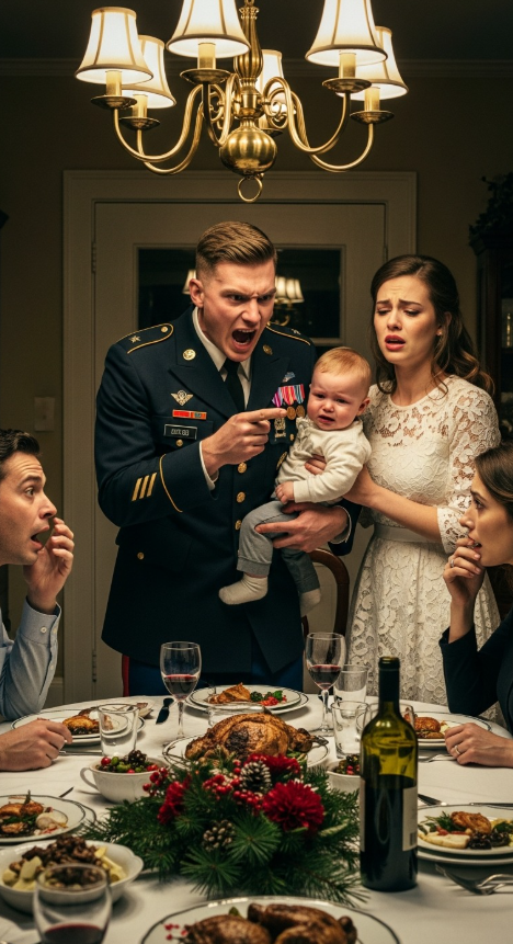 Moja siostra uderzyła moje dziecko podczas kolacji wigilijnej i powiedziała, że ​​„przesadzam”. Wszyscy po prostu tam siedzieli, ale wtedy mój mąż, dowódca wojskowy, wstał, spojrzał jej prosto w oczy i powiedział: „Wynoś się”. Nigdy nie wróciła…