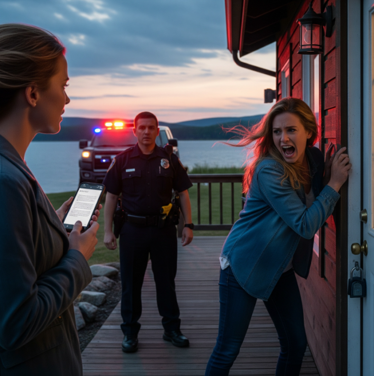 Myślała, że ​​wymiana zamków sprawi, że mój dom wakacyjny będzie należał do niej na zawsze, ale kiedy wezwała na mnie policję, ujawniłem dowody, które zniszczyły każde kłamstwo, które zbudowała