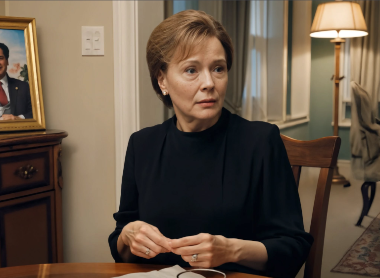 „Skoro twój mąż nie żyje, płacz, pakuj walizki i nigdy nie wracaj!” – warknęła na mnie synowa podczas kolacji. Syn tylko się uśmiechnął i skinął głową. Wyszłam bez słowa. Następnego dnia poszłam do banku i…