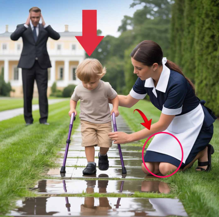 Wróciłem z podróży służbowej kilka godzin wcześniej, spodziewając się pustej rezydencji, ale gdy otworzyłem drzwi i zobaczyłem mojego niepełnosprawnego syna na podłodze z gospodynią, zdałem sobie sprawę, że ukrywała sekret, który miał zmienić nasze życie na zawsze – i sprowadzić dorosłego milionera na kolana.