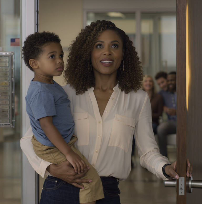 Wygrałam 50 milionów dolarów na loterii i zaniosłam mojego synka do eleganckiego biura mojego męża w centrum miasta, aby podzielić się z nim dobrą nowiną. Jednak stojąc przed jego drzwiami i słuchając śmiechu, brzęku szklanek oraz kobiecego głosu nazywającego go „skarbie”, cicho otarłam łzy, mocniej przytuliłam syna i postanowiłam, że od tej chwili wszystko w naszym życiu się zmieni.