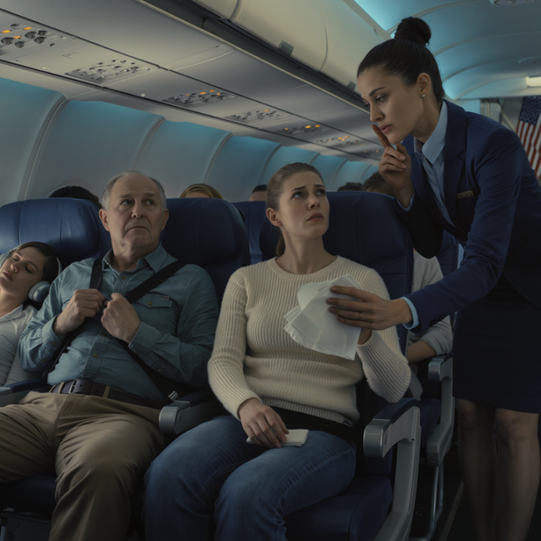 Stewardesa dała mi notatkę: „Natychmiast zmień miejsce, zaufaj mi” – 20 minut później…