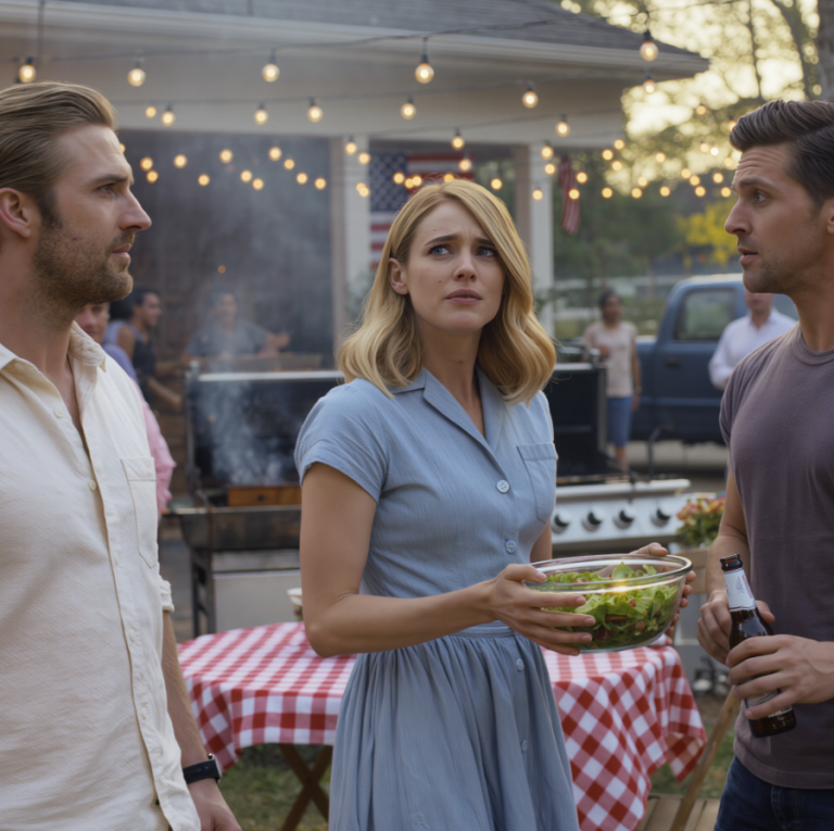 „Czy ktoś chce się zamienić żonami?” Mój mąż śmiał się z grilla na podwórku mojej siostry w Nashville, nazywając mnie „zbyt upartą, zbyt niezależną” po siedmiu latach małżeństwa – aż do momentu, gdy nasza rozwiedziona sąsiadka spokojnie powiedziała: „Zabiorę ją”, odwróciła się do mnie przy wszystkich i zapytała: „O której mogę po ciebie jutro przyjechać?”. Odpowiedziałam: „O 19:00”, wyszłam z tego podwórka w Tennessee, a jego idealny mały świat zaczął się po cichu rozpadać.