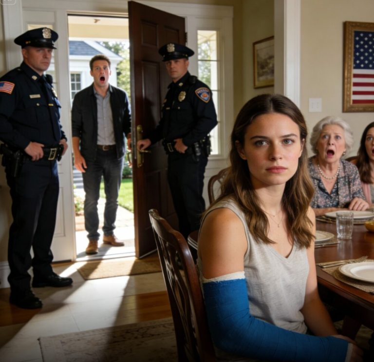 Na rodzinnym obiedzie siedziałem ze złamaną ręką, nie mogłem nawet jeść. Moja teściowa powiedziała: „Mój syn dał jej nauczkę”. A jego siostra chwaliła się: „Myślała, że ​​tu rządzi”. Uśmiechnąłem się tylko. 30 minut później zadzwonił dzwonek do drzwi i dowiedział się, kto tak naprawdę rządzi tym miejscem.