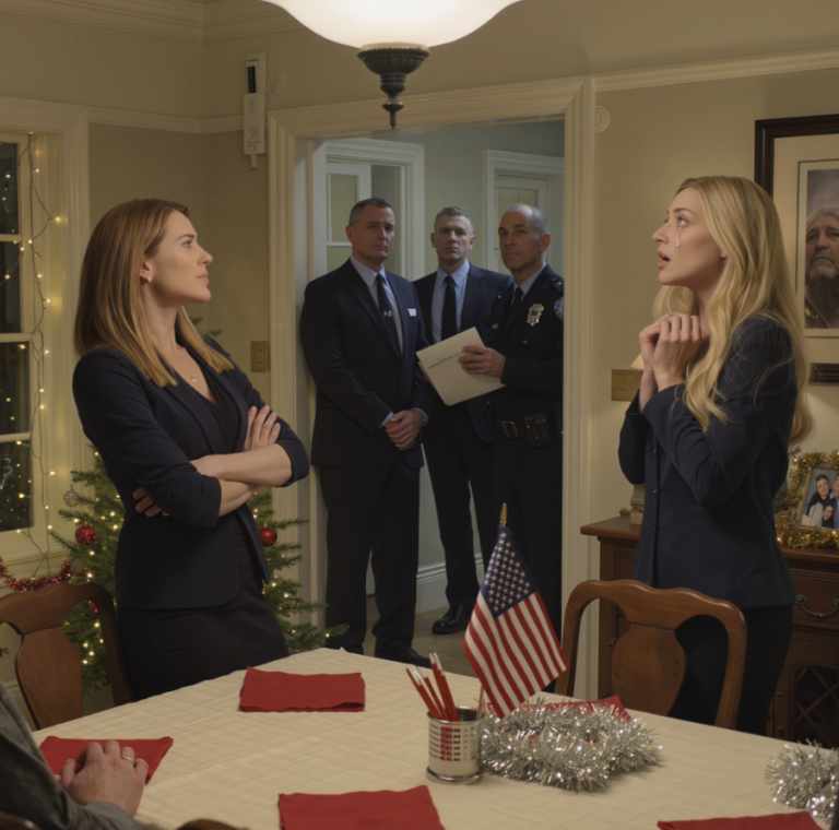 Moja siostra wynajęła prywatnych detektywów, żeby zdemaskowali moją „fałszywą” firmę. Chciała mnie zawstydzić na urodzinach naszego taty – aż do momentu, gdy detektywi weszli z kajdankami. Zbladła, gdy zdała sobie sprawę, że te kajdanki są dla…