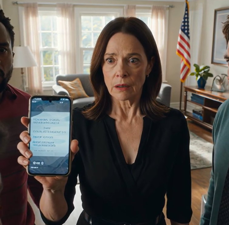 Krzyk przeciął pokój niczym nóż. Głos Patricii, wysoki i przerażony, odbił się echem od ścian rodzinnego zgromadzenia.