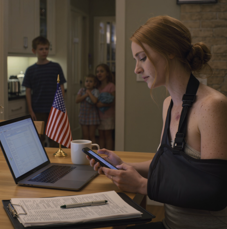 Po wypadku samochodowym wysłałem SMS-a do rodziny: „Proszę, niech ktoś odbierze dzieci!”. Kilka godzin później moja siostra wrzuciła zdjęcia ze spa i nikt nie przyjechał… Dwa tygodnie później zadzwoniła moja mama w panice: „Potrzebuję 3200 dolarów na depozyt za rejs”… Nie krzyczałem, po prostu się nie odezwałem. Potem anonimowy telefon ze szkoły mojego syna uświadomił mi, że byli gotowi to zrobić, żeby dostać pieniądze…