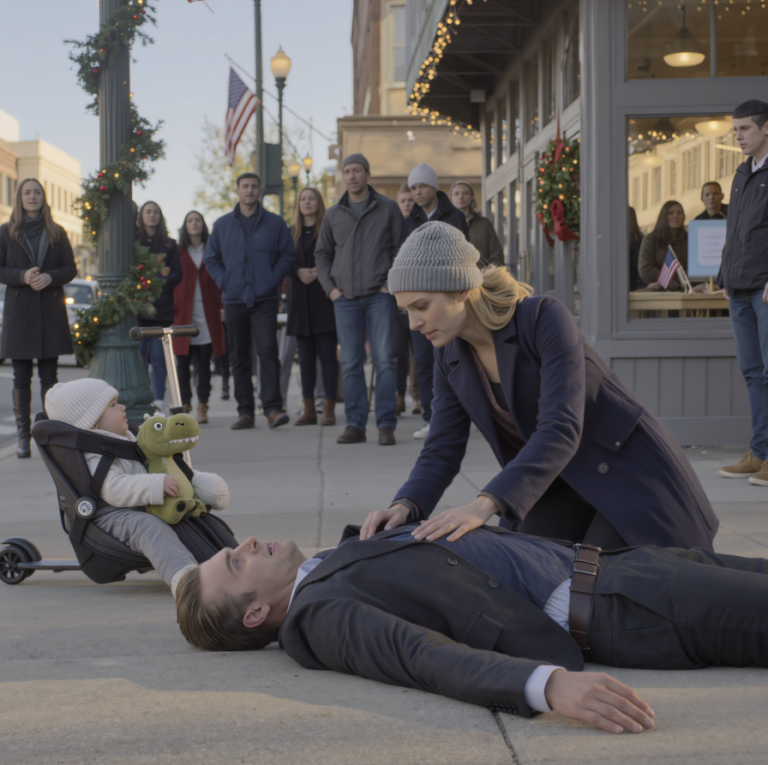 Samotna matka wkroczyła do akcji, gdy nieznajomy mężczyzna nagle stracił przytomność — nieświadomy, że jest dyrektorem generalnym… I ta jedna chwila zmieniła wszystko.