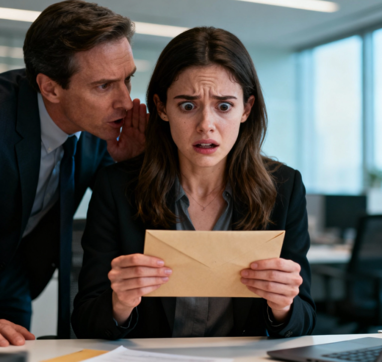 Mój szef dał mi kopertę i kazał iść do domu