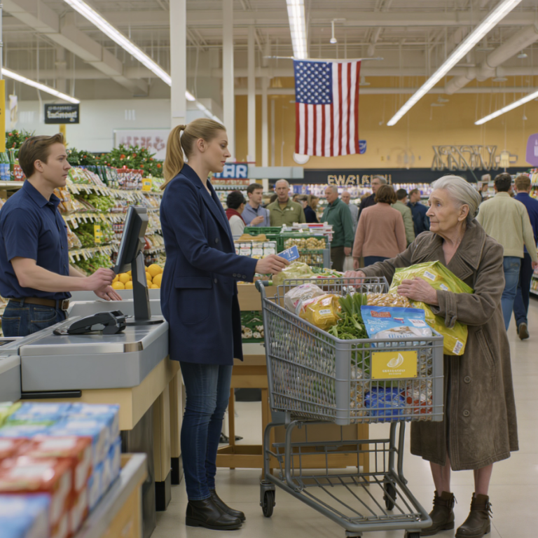 Chwila ciszy i życzliwości między dwojgiem nieznajomych w sklepie
