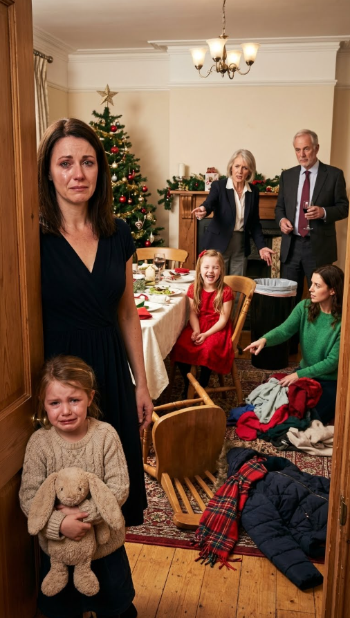 Nigdy nie powiedziałam rodzinie teściów, że posiadam pięciomiliardowe imperium. Dla nich wciąż byłam „bezużyteczną kurą domową”. Podczas kolacji wigilijnej moja teściowa wyrzuciła ulubioną sukienkę mojej ośmioletniej córki. „Wygląda tak tandetnie” – prychnęła. Moja córka rozpłakała się. Spojrzałam na moją szwagierkę, prezeskę, a ona uśmiechnęła się ironicznie. „Jaki wstyd”. Nie sprzeciwiłam się. Nie podniosłam głosu. Po prostu pokazałam im, kim naprawdę jestem – i właśnie w tym momencie ich świat zaczął się walić.