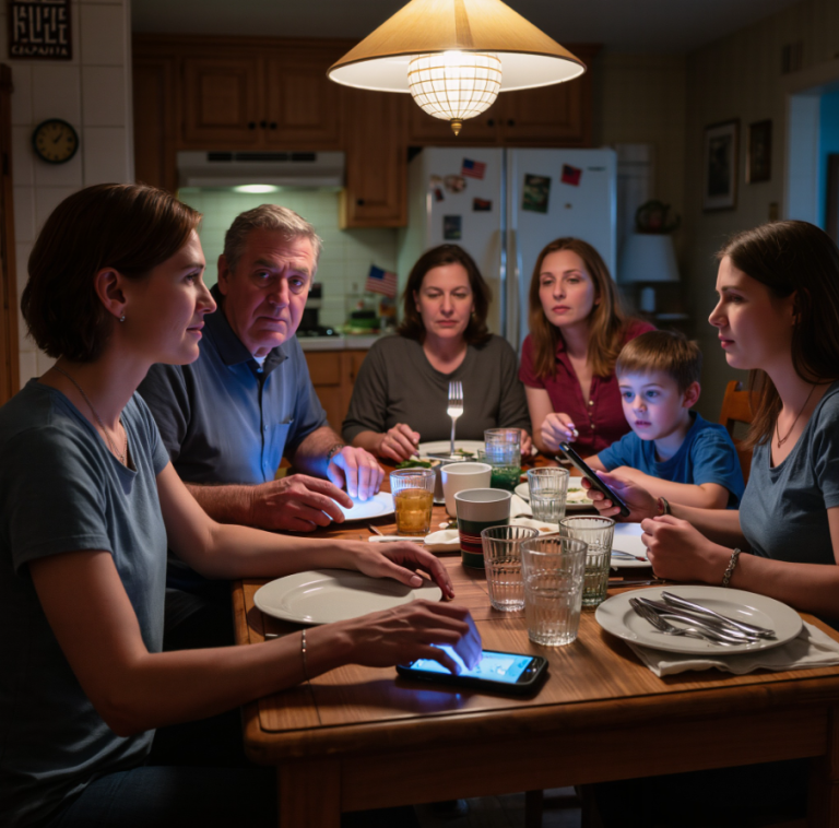 „Przestańcie żebrać o pieniądze” – powiedzieli moi rodzice przy kolacji wigilijnej. „To żenujące”. Wszyscy skinęli głowami na znak zgody. Uśmiechnęłam się, wyjęłam telefon i zadzwoniłam do mojego doradcy bankowego. „Zamroźcie konto, ostatnie 27”. Kłamcy zaczęli się ujawniać i w ciągu kilku sekund kolacja zamieniła się w chaos. Moi rodzice zamarli.