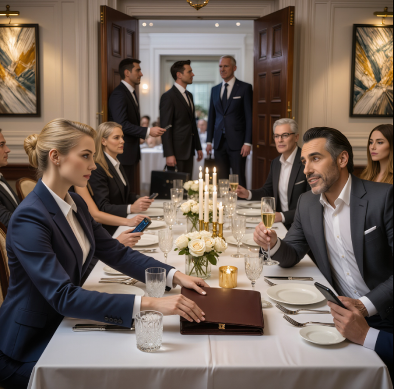 Podczas kolacji rocznicowej mój mąż wzniósł toast i zaśmiał się: „Pięć lat zmarnowanych na ślepą łowczynię złota”. Kilku gości parsknęło śmiechem, dopóki nie przesunęłam teczki po stole i nie powiedziałam: „Zabawne, bo ta fałszywa intercyza oznacza, że ​​nic nie dostaniecie, a te SMS-y od najlepszej przyjaciółki twojej siostry właśnie poszły do ​​wszystkich, których znacie”. Przed deserem pojawili się prawnicy z papierami rozwodowymi – ale prawdziwa niespodzianka…